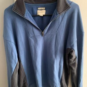 American Eagle Outfitters Women’s Blue and Gray Sweater